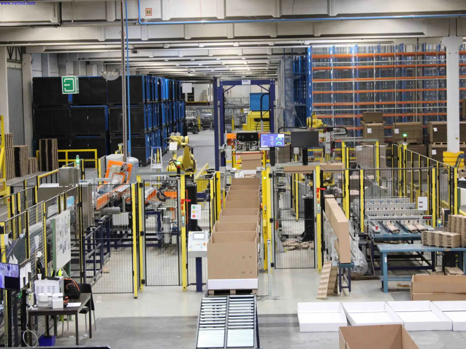 Overview of the used robotic packaging line